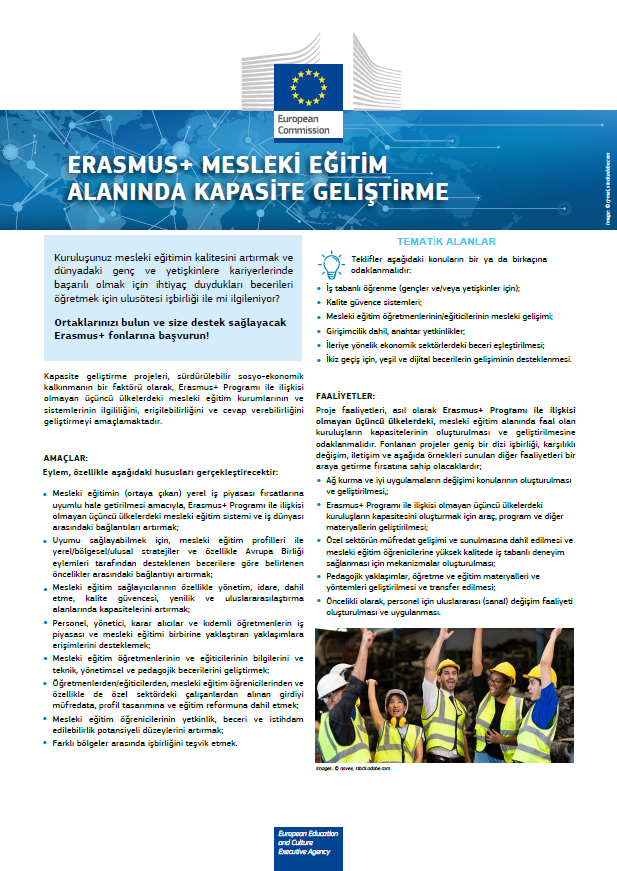 Erasmus+ Mesleki Eğitim Alanında Kapasite Geliştirme