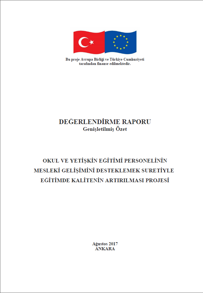 Değerlendirme Raporu Genişletilmiş Özet (Türkçe)